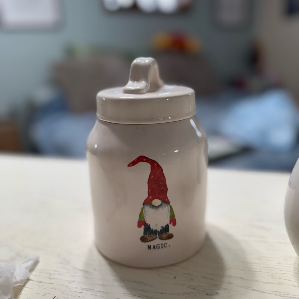 Rae Dunn mug & small canister - Picture 2 of 3